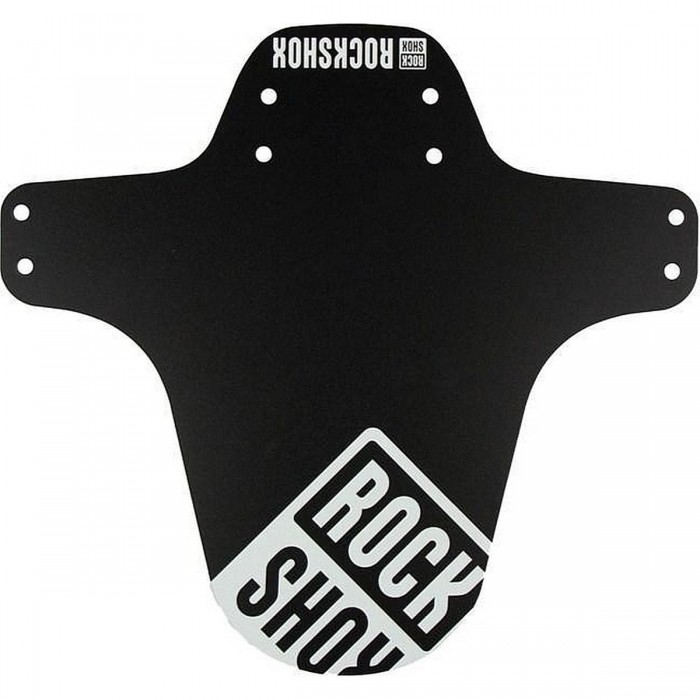 RockShox Black MTB Mudguard with White Print - Fork Protection & Style - 1