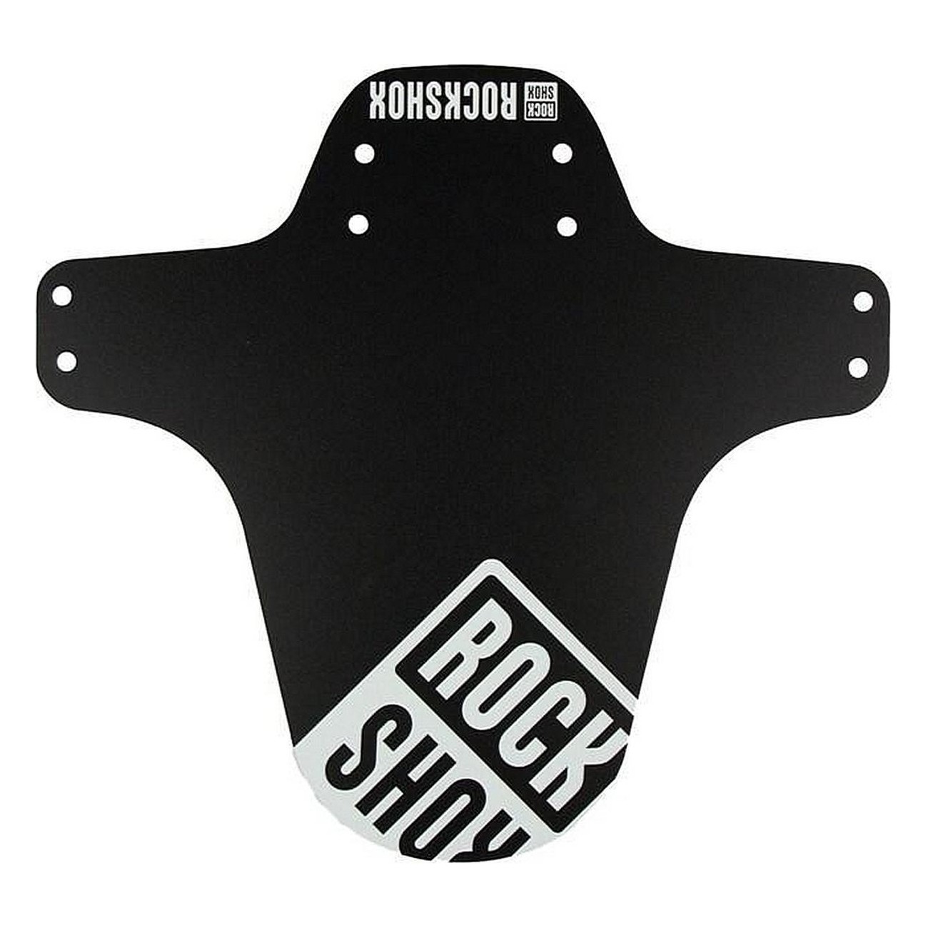 RockShox Black MTB Mudguard with White Print - Fork Protection & Style - 1