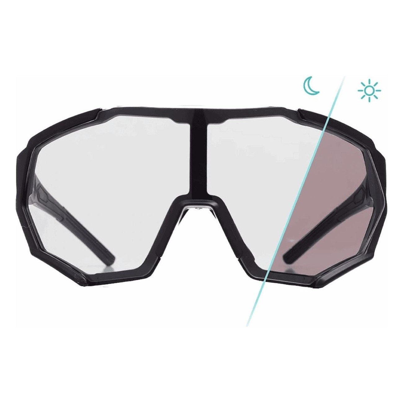 Lunettes de cyclisme Pioneer 10 noires avec verres photochromiques Erredi - 3