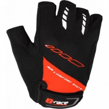 Guantes Cortos de Verano Bump Gel Negro/Rojo S con Gel y Ventilación - 1