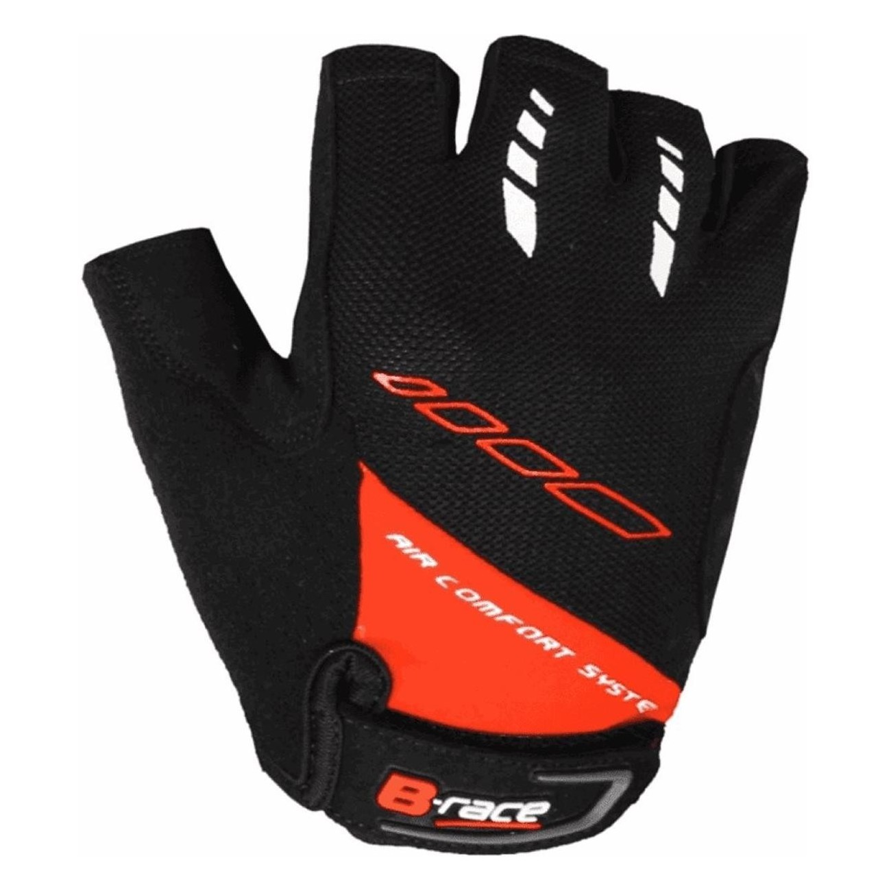 Guantes Cortos de Verano Bump Gel Negro/Rojo S con Gel y Ventilación - 1