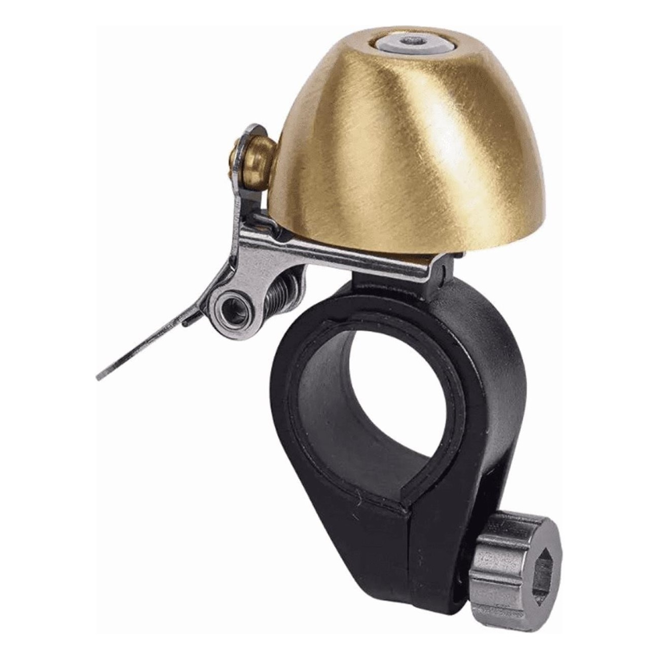 Zefal Fahrradglocke aus Messing Gold, Klassischer Stil, 22-25,4 mm - 1