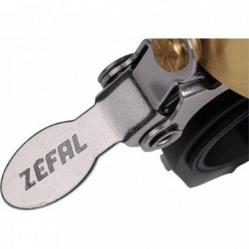 Zefal Fahrradglocke aus Messing Gold, Klassischer Stil, 22-25,4 mm - 3