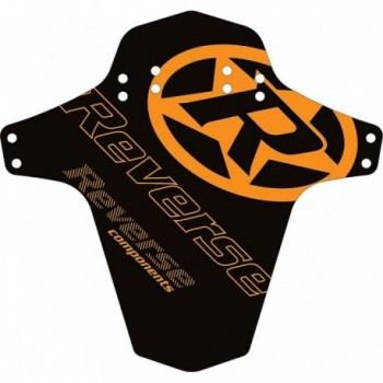 Guardabarros Logo Reverse Mudfender Negro/Naranja Fox - Versátil y Personalizable - 1