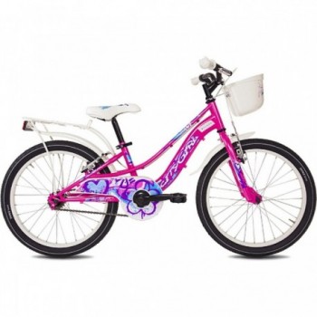 Bicicletta City Girl 20' per Bambini - Fucsia, Telaio Acciaio Hi-ten, Freni V-Brake - 1 - Bambino - 8059796061100