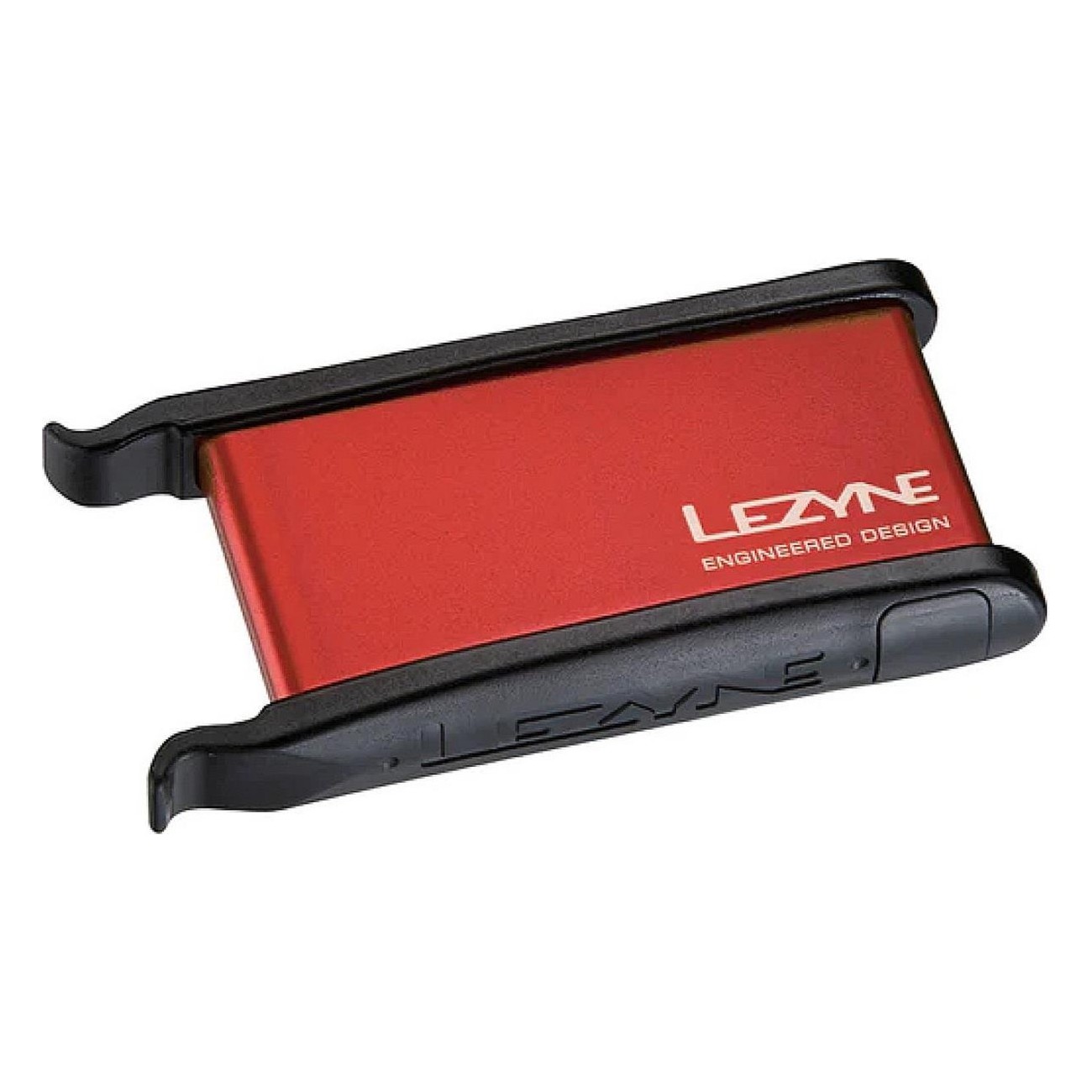 Kit Leva Lezyne en Aleación con Caja, 2 Palancas, 6 Parches, 1 Grapa, 1 Protector de Neumáticos, Color Rojo - 1