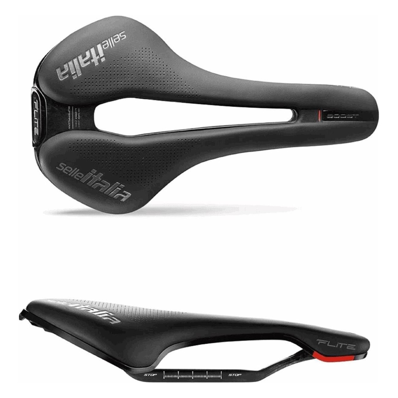 Selle Italia Flite Boost Superflow 135x248mm S3 Fibra Tek - 157g Comfort - 1