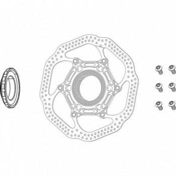 Zentrales schwarzes Sperrring für Bremsscheiben ab 170 mm - Sicherheit und Stabilität - 1