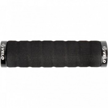 Velo Light D3 Bike Grips in Black Foam, 76g, 130mm - Comfort & Shock Absorption - 1