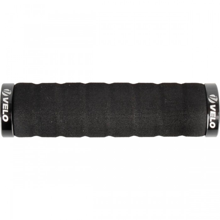 Velo Light D3 Bike Grips in Black Foam, 76g, 130mm - Comfort & Shock Absorption - 1