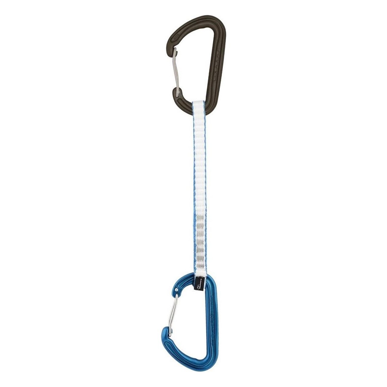 Single Blue Carabiner 18cm Tech-Table Quickdraws - 77g, Ideal for Climbing - 1