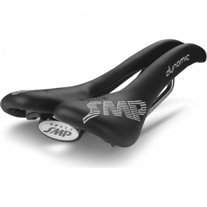 Selle Dynamic Noir 2018 en Cuir pour VTT, Route et Gravel 138x274 mm, 290g - 1