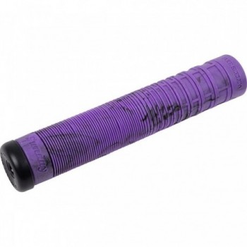 BMX Griff Jake Seeley Schwarz/Violett Swirl mit Rillen-Design und Odyssey Par Enden - 5