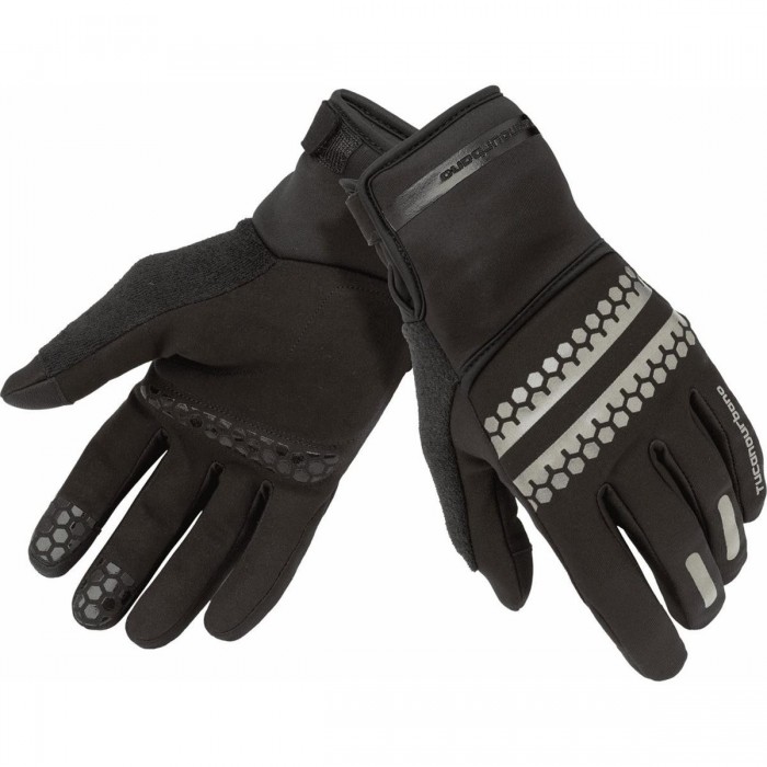 Black Gravel Bike Glove 2XL with Removable Waterproof Mitten - 1