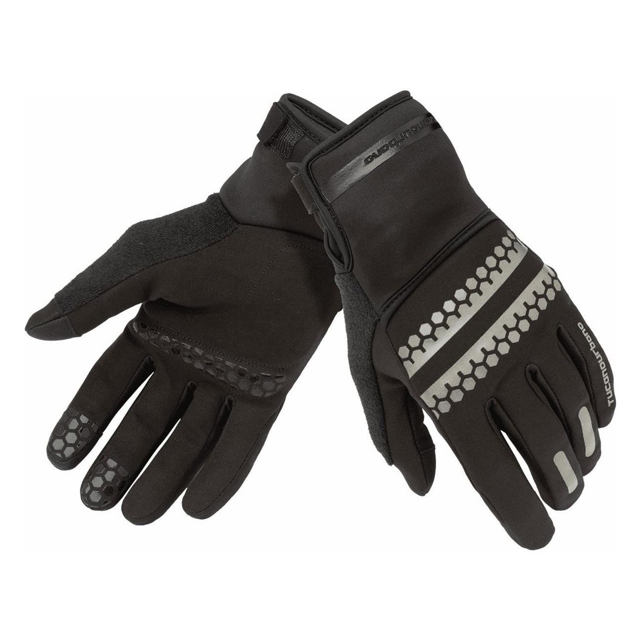 Black Gravel Bike Glove 2XL with Removable Waterproof Mitten - 1