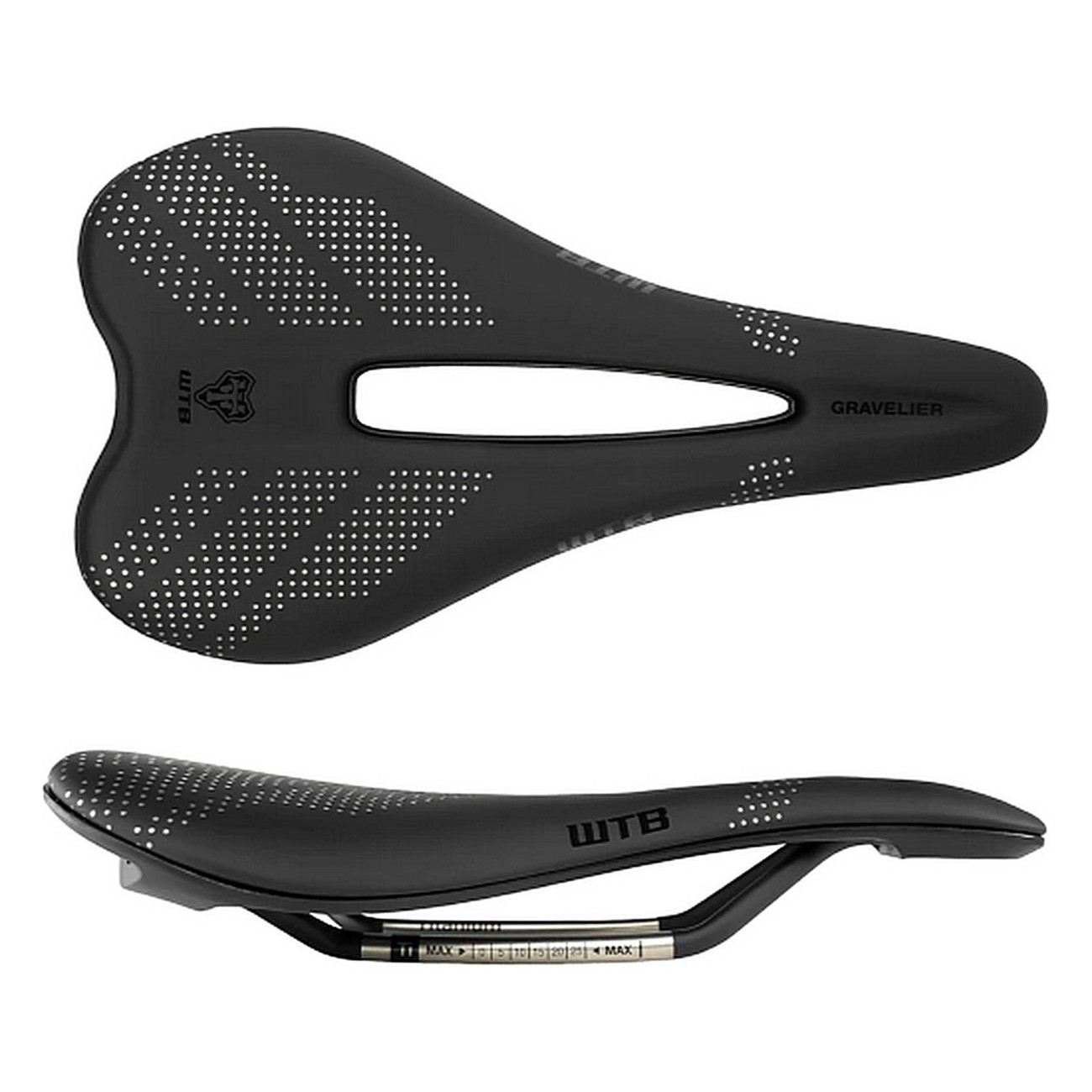 Gravelier Medium Carbon Black Saddle - Comfort & Performance for Gravel - 1