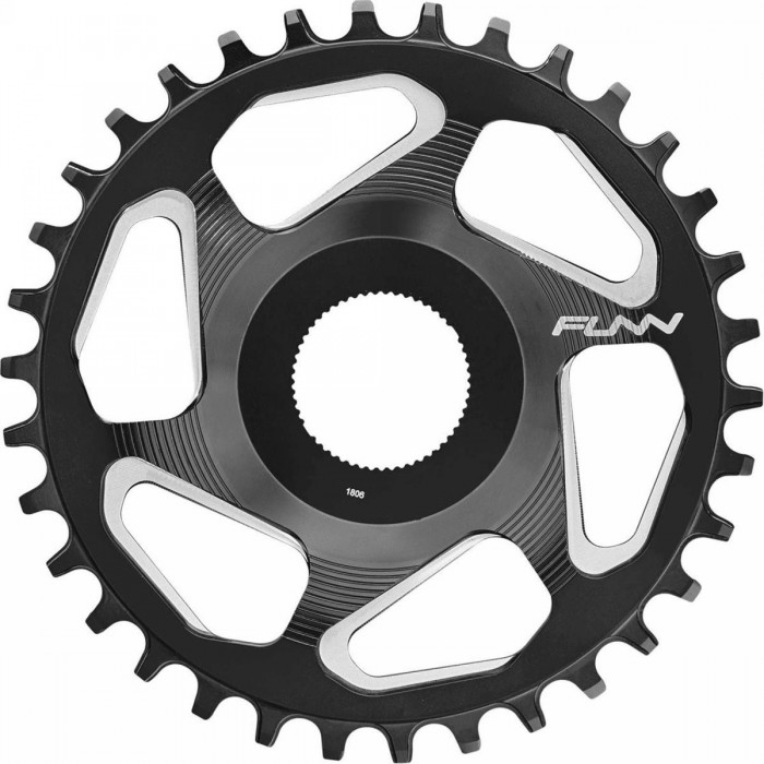 Couronne 36D en Aluminium 7075 Anodisé Noir pour Shimano E-Steps 7000/8000 - 1