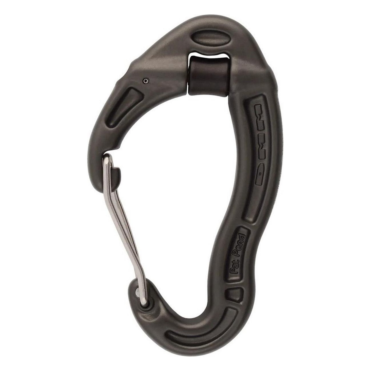 Matte Grey Revolver Wiregate Carabiner with Integrated Pulley - 51g - 1