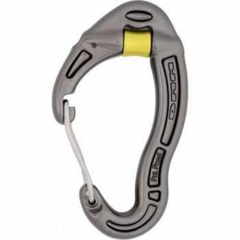 Matte Grey Revolver Wiregate Carabiner with Integrated Pulley - 51g - 2