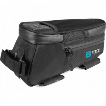 Bikepacking Frame Bag 1.5L Waterproof Black 600D Polyester - Durable Accessory - 1