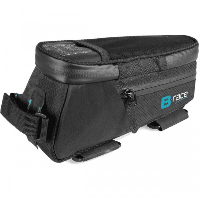 Borsa Telaio Bikepacking 1.5L in Poliestere 600D Impermeabile Nera - Accessorio Resistente per Avventure in Bicicletta - 1 - Bor