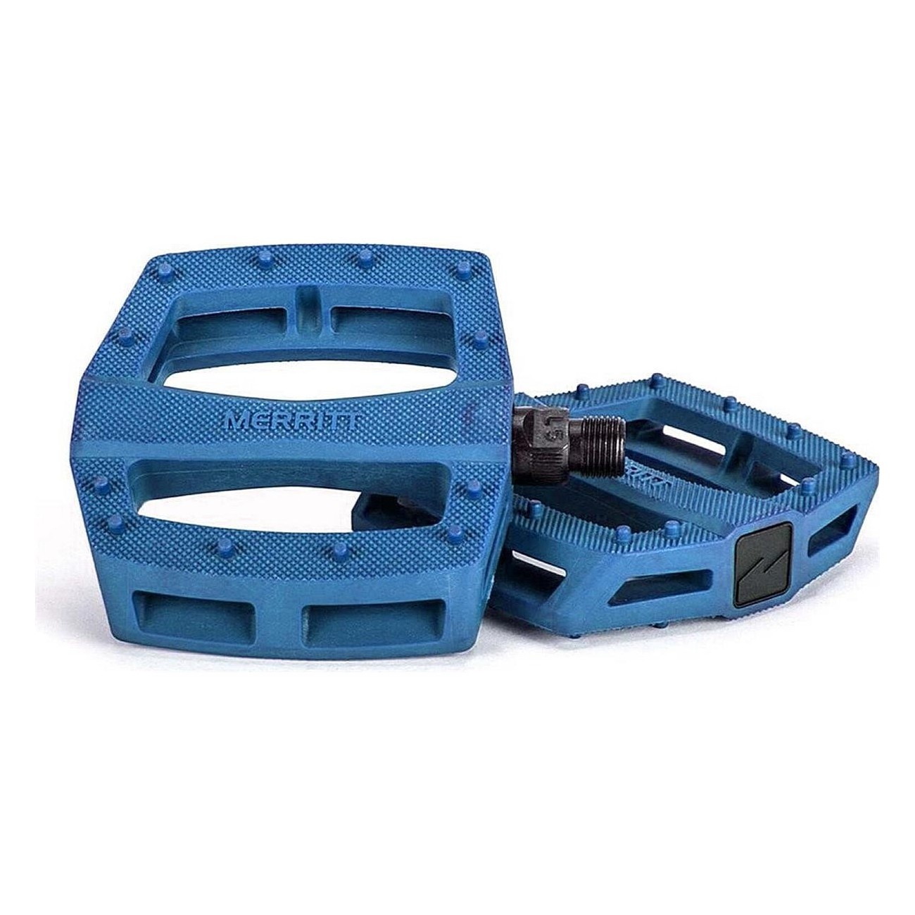 Merritt P1 Blue Pedals - Low Profile Design, Nylon and Fiberglass - 1