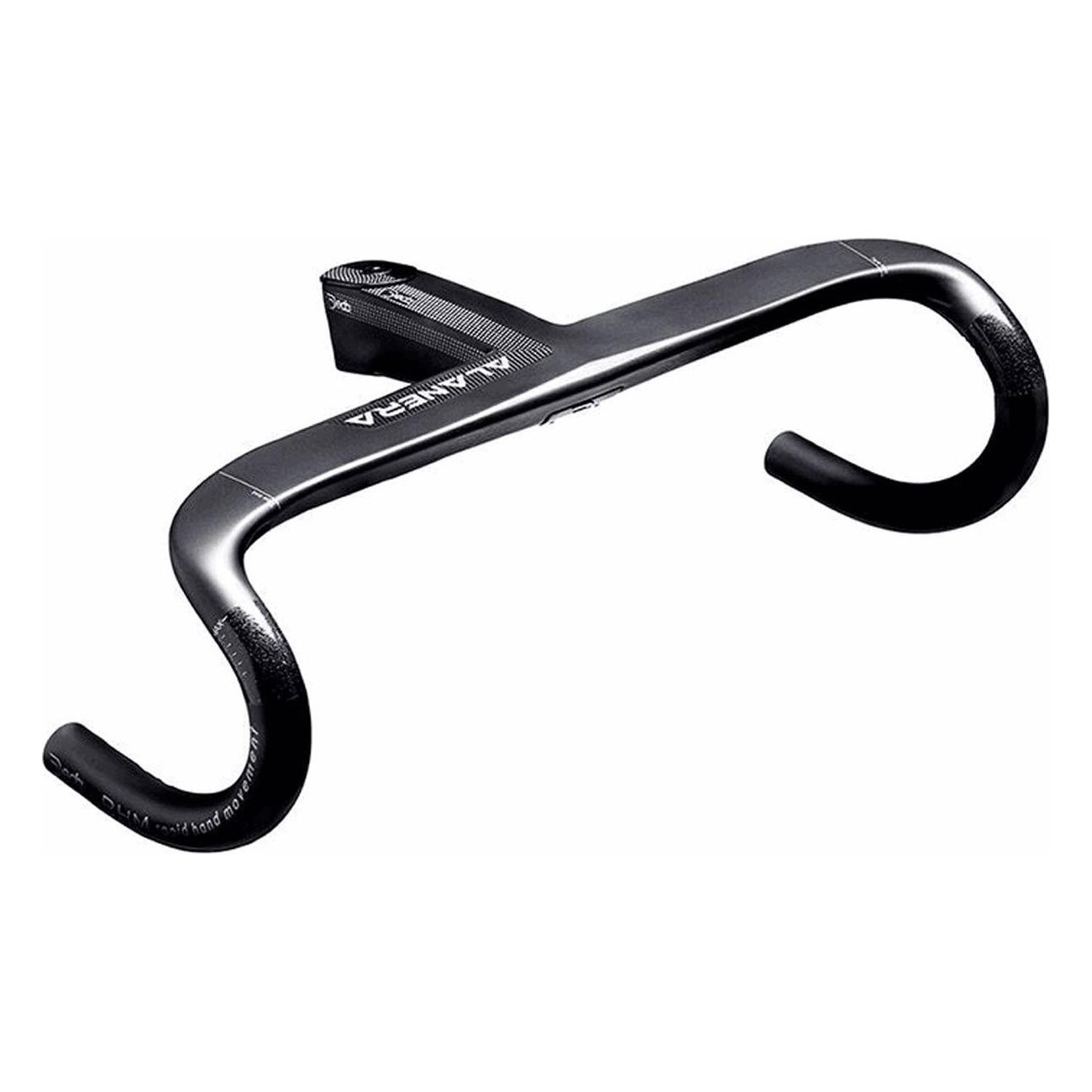 Guidon Intégré Alanera DCR 100x420mm en Carbone Noir - DEDA - 1