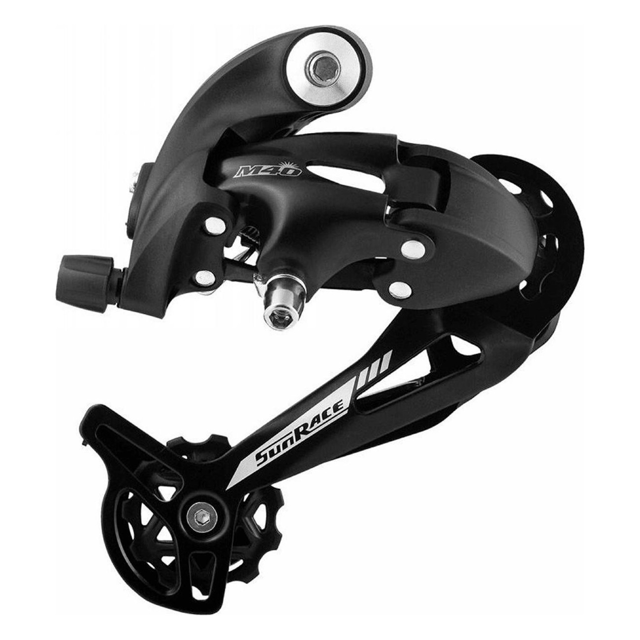 Dérailleur VTT 2/3x7/8V Cage Longue 34 Dents Noir Compatible SHIMANO - 1