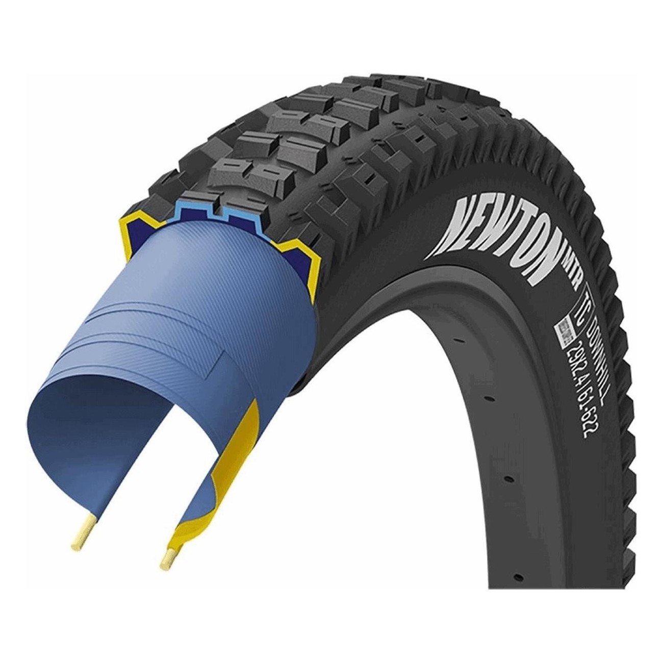 Neumático Goodyear Newton MTR 27,5x2,4 Tubeless Downhill Negro - 1