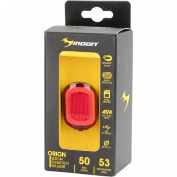 Luz Trasera USB Orion 50-10lm con Reflector Integrado y Soporte Magnético - 4