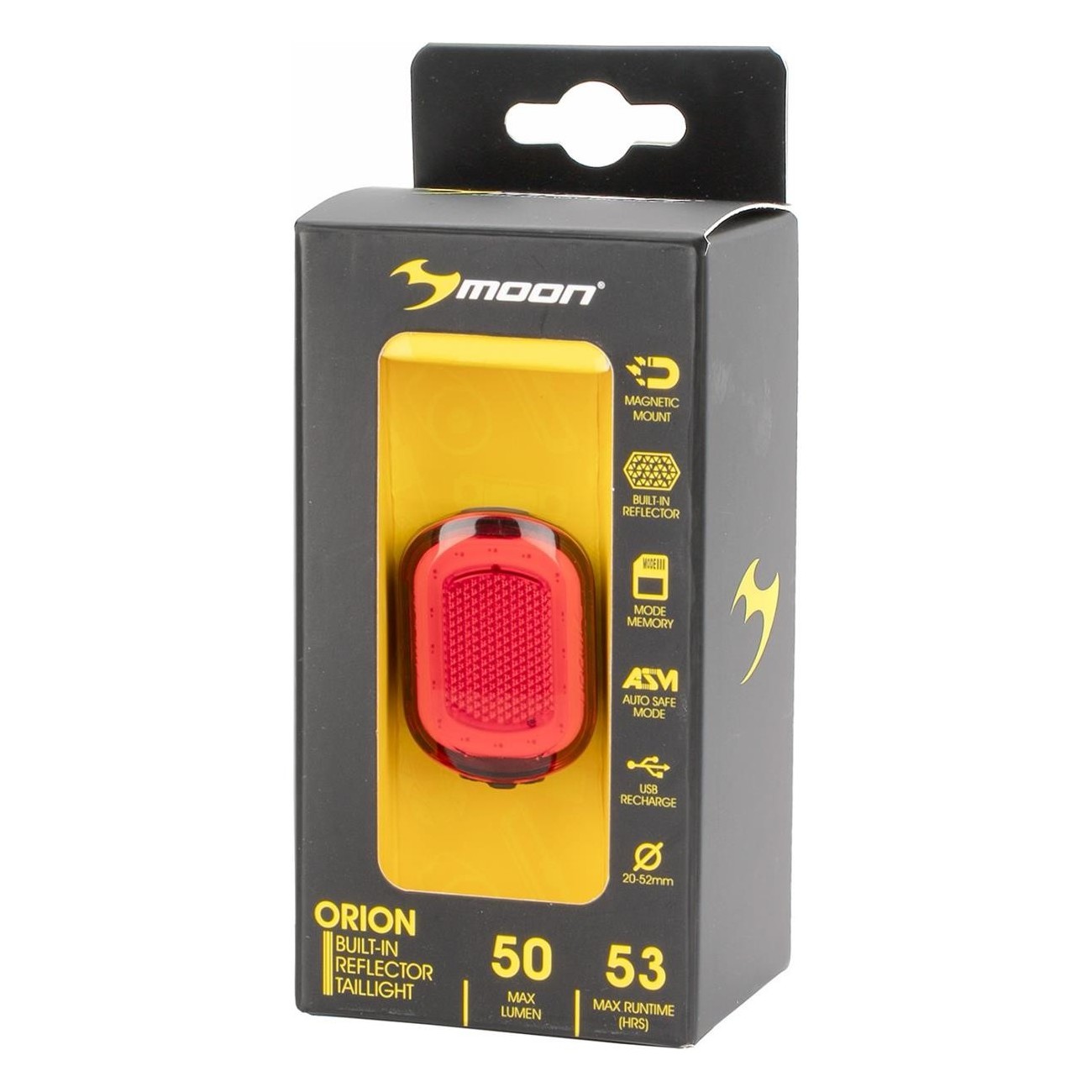 USB Rear Light Orion 50-10lm with Integrated Reflector, 5 Functions & Magnetic Mount - 4