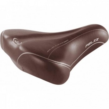 Selle Citybike Marron en Skay 260x120 mm, 380g - Confort et Style - 1