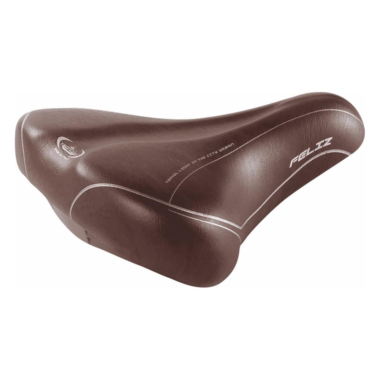 Sella Citybike Marrone in Skay 260x120 mm, 380g - Comfort e Stile - 1 - Selle - 8051772127145