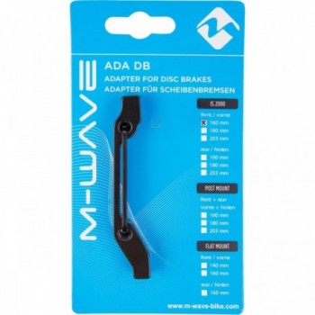 Adaptateur de frein à disque Shimano VR 160 mm IS 2000 Noir - 2