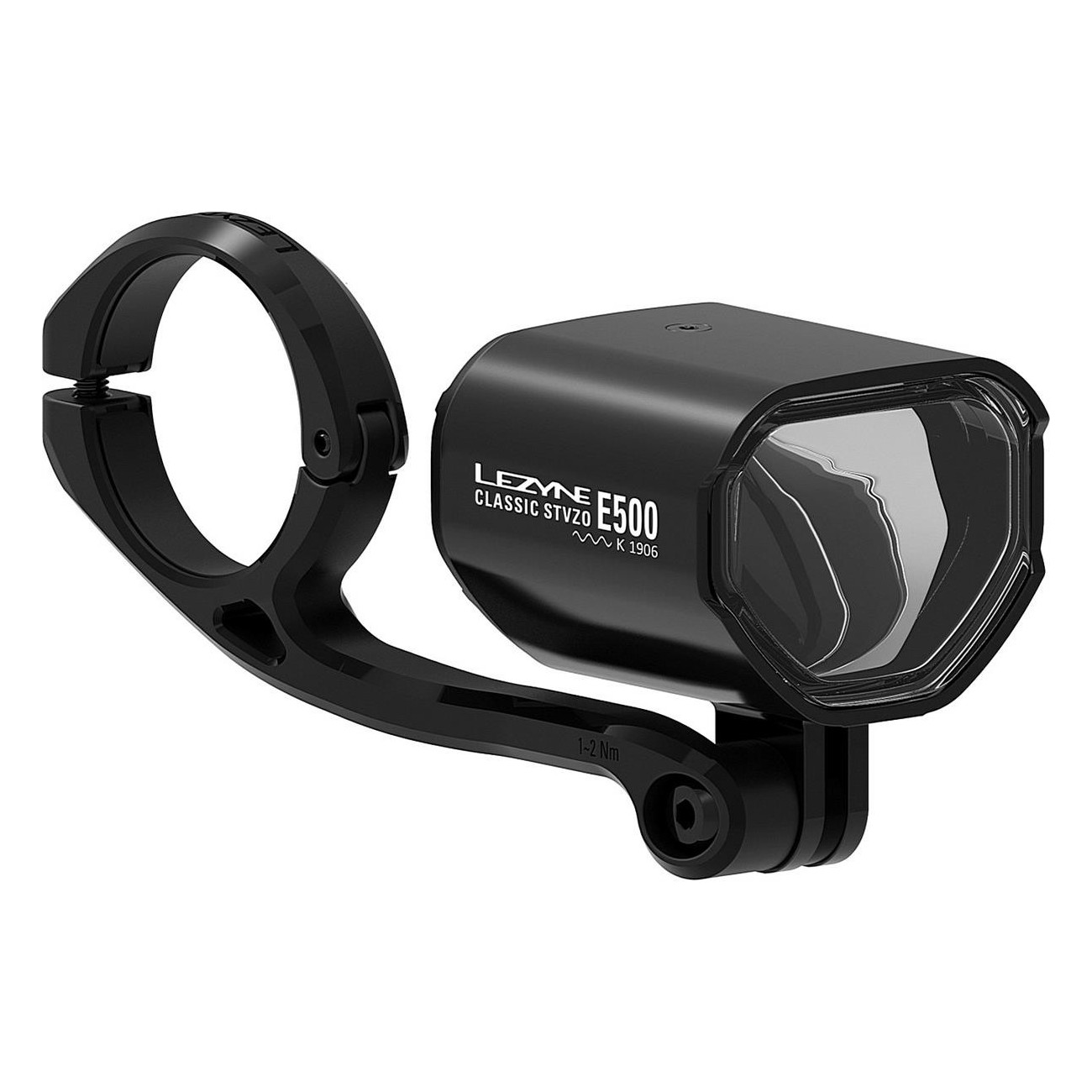 Lezyne Classic STVZO E500 Bike Light 500 Lumen, Black, Aluminum, E-bike Compatible - 1