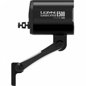 Lezyne Classic STVZO E500 Bike Light 500 Lumen, Black, Aluminum, E-bike Compatible - 3