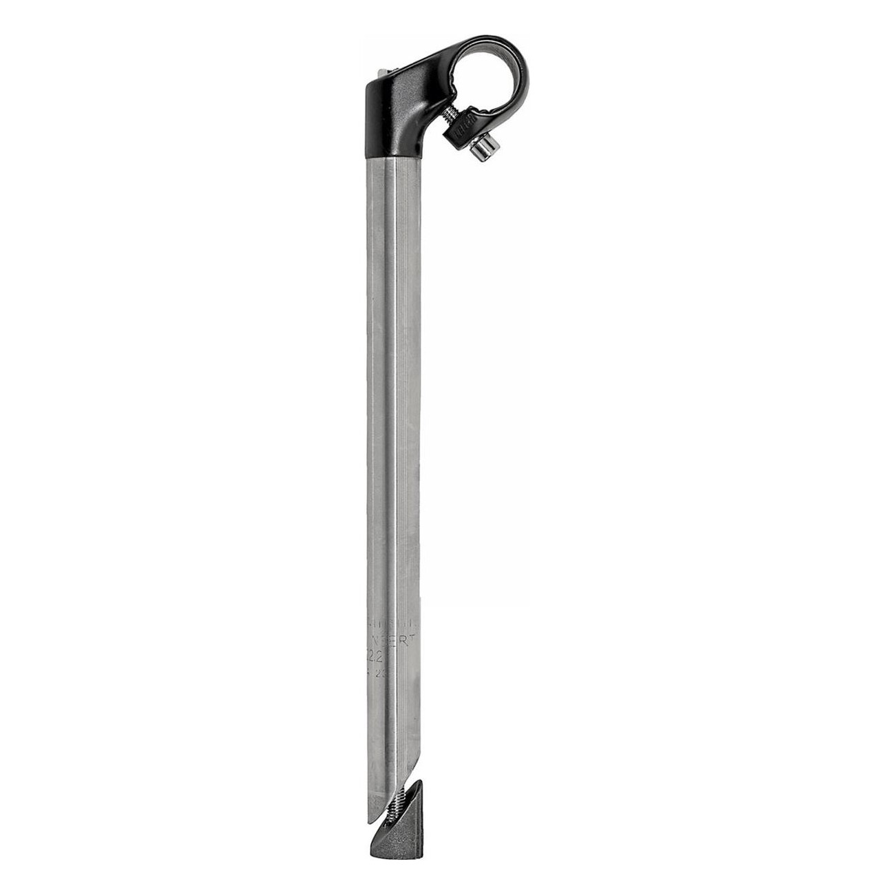 Soporte de Manillar Negro de Aluminio y Acero Inox 1' 22.2/25.4 mm, Certificado EN 14764 - 1