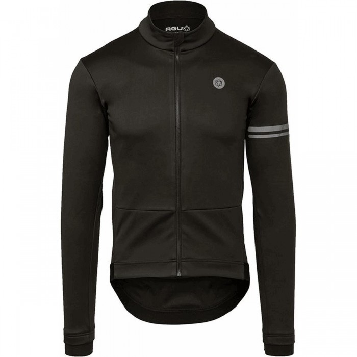 Veste d'Hiver Sport Homme Noir S - Polyester Imperméable et Coupe-Vent avec Poches AGU - 1