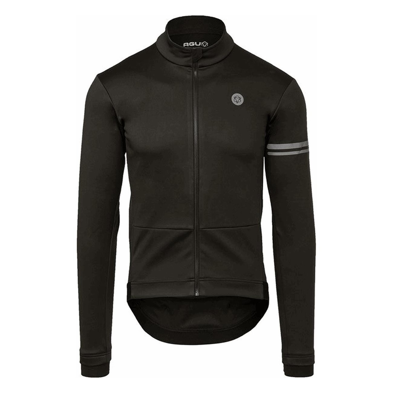 Veste d'Hiver Sport Homme Noir S - Polyester Imperméable et Coupe-Vent avec Poches AGU - 1