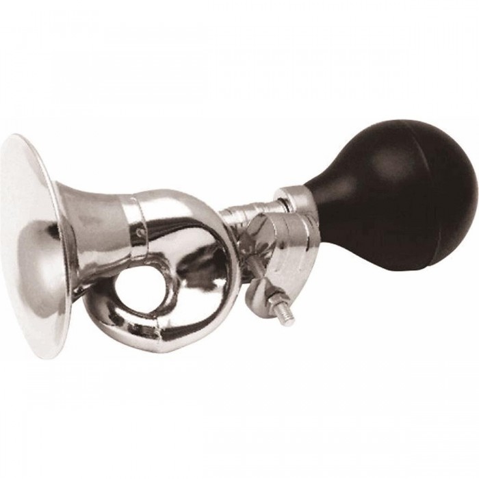 Chromed Horn Trumpet 22mm with Handlebar Mount for Bicycle MVTEK - 1