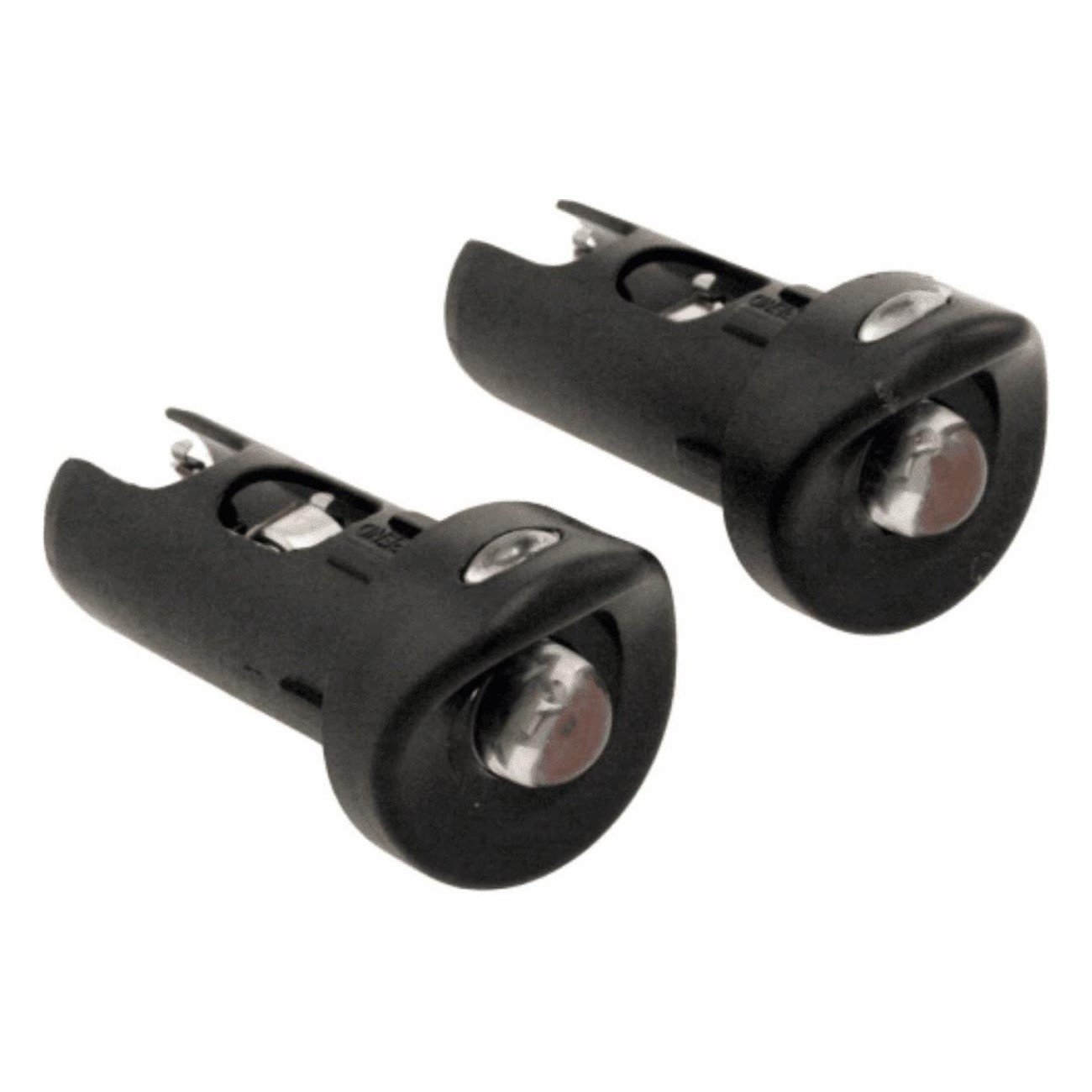 Battery-Powered Front Handlebar Lights with LED Black, Easy Installation & 2 Modes - 1