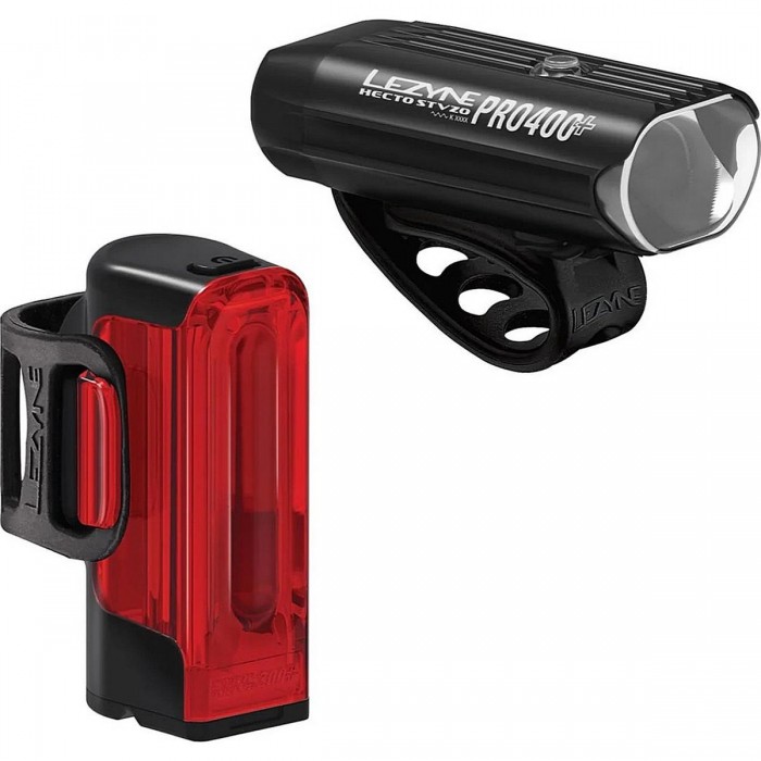 Hecto Pro StVZO 400+ & Strip+ StVZO Black Y17 Bike Light Set - 1