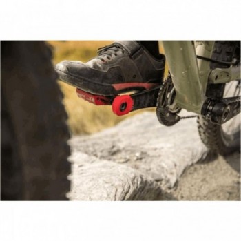 Protections de manivelle Crank Armor XL rouges en thermoplastique pour vélos - 3