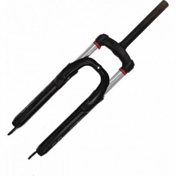 26 Black MTB Suspension Fork with V-Brake, 70/80mm Travel, 28.6mm Steel - 1