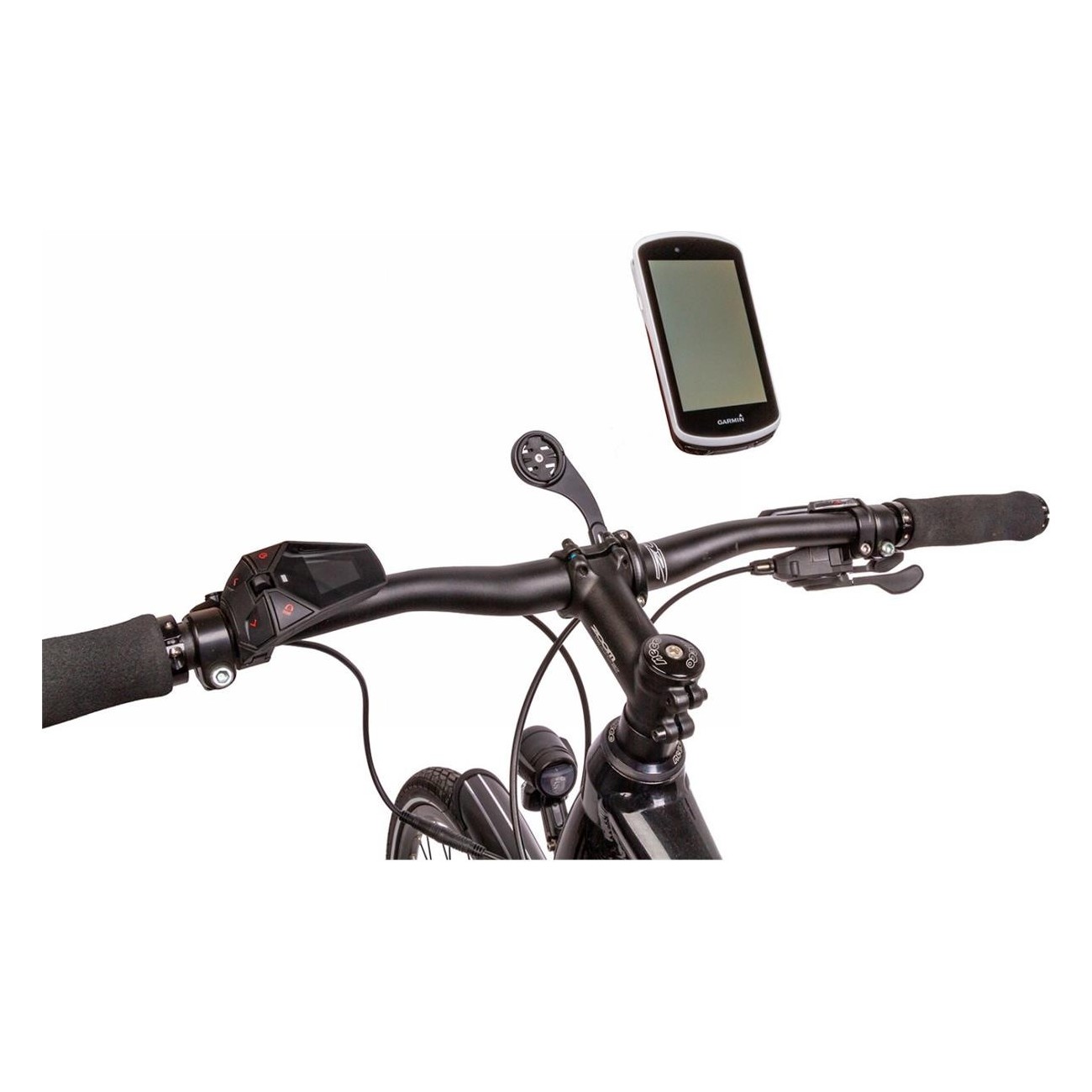 M-Wave Black Aluminum Handlebar Mount for Garmin Edge & Forerunner, 22.2-31.8 mm - 2