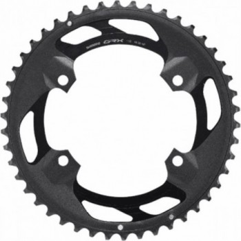 Couronne FC-RX600 GRX 46T 110mm Noir pour Shimano 2x10V - 1