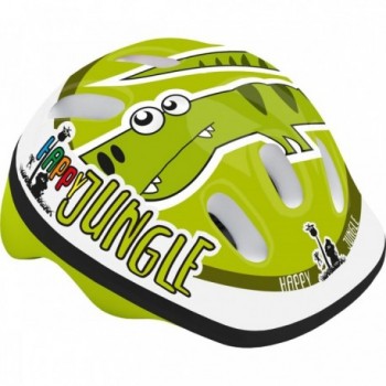 Casco Baby Happy Jungle Verde XS 44-48 cm - Sicurezza EN1078 PPE MVTEK - 1 - Caschi - 8005586817457