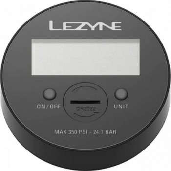 Manómetro Digital Lezyne 350 PSI, Pantalla 3,5' Negro para Bombas de Suelo - 1