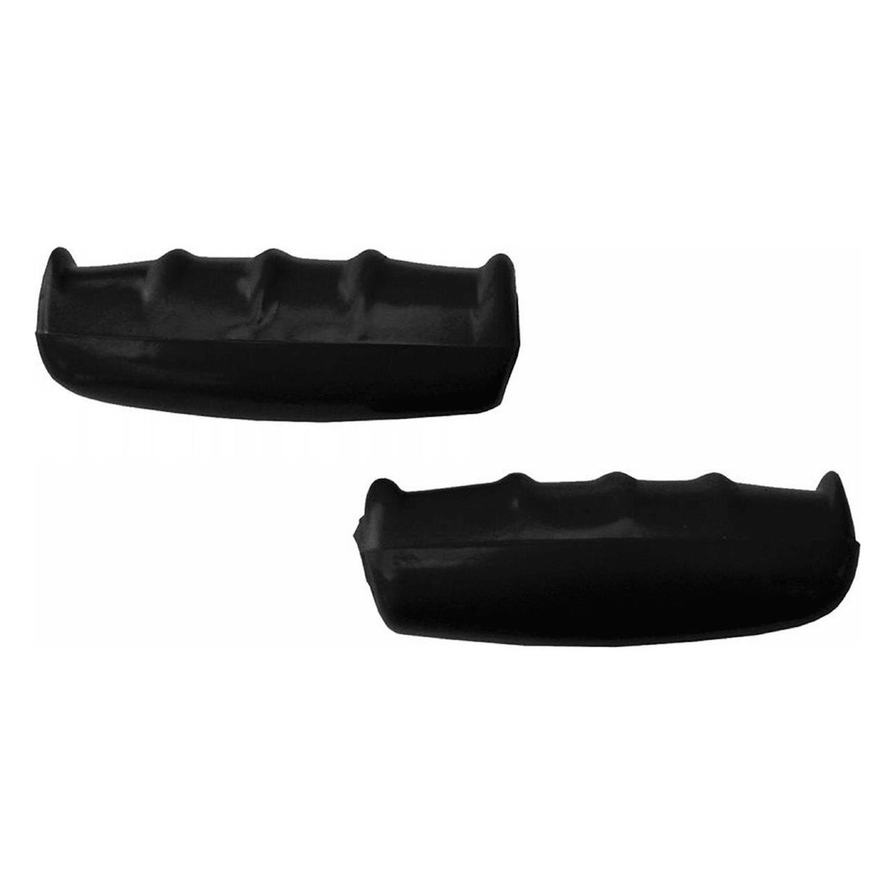 Puños de Bicicleta de Goma Dura 102mm, Negro - 5 Pares - 1