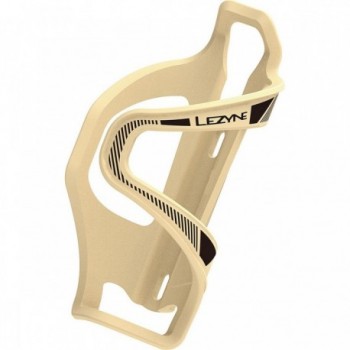  Porte-bidon Lezyne Flow Cage SL-L en composite, brun clair mat, chargement latéral  - 1